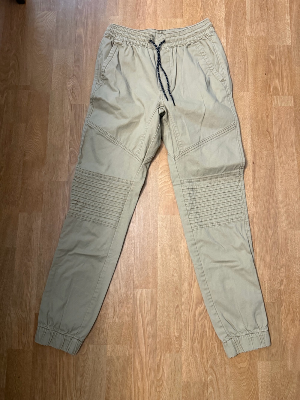 No Boundaries Men's Khaki Drawstring Joggers